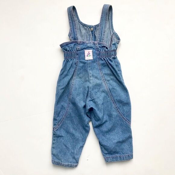 Vintage Little Levis pink label denim overalls 24m - Picture 6 of 10